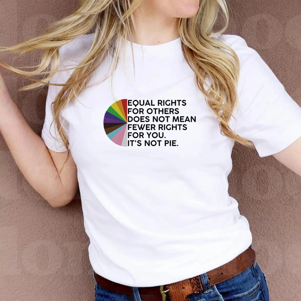 Equal Rights for Others Does Not Mean Fewer Rights for You Shirt It Not Pie Shirt LGBT Rainbow Black Rainbow Transgender Shirt